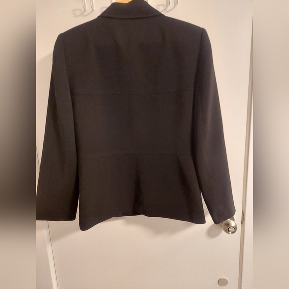 Tahari Black Blazer with Silver Accents - Picture 4 of 5